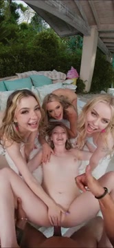 Melody Marks, Chloe Rose And Friends Enjoys At A Pool Party